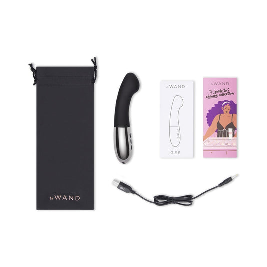 Le Wand Gee Rechargeable Silicone G-Spot Targeting Vibrator Black