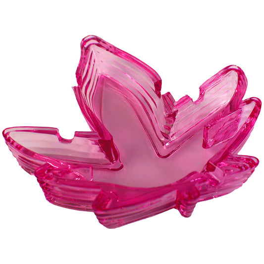 Pink Pot Leaf Ash Tray