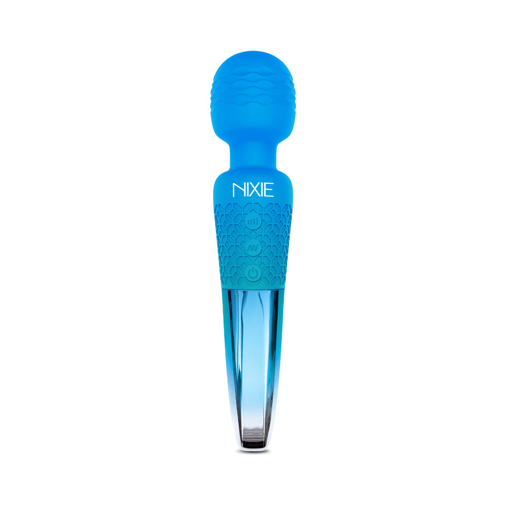 Nixie Rechargeable Wand Blue Ombre Metal