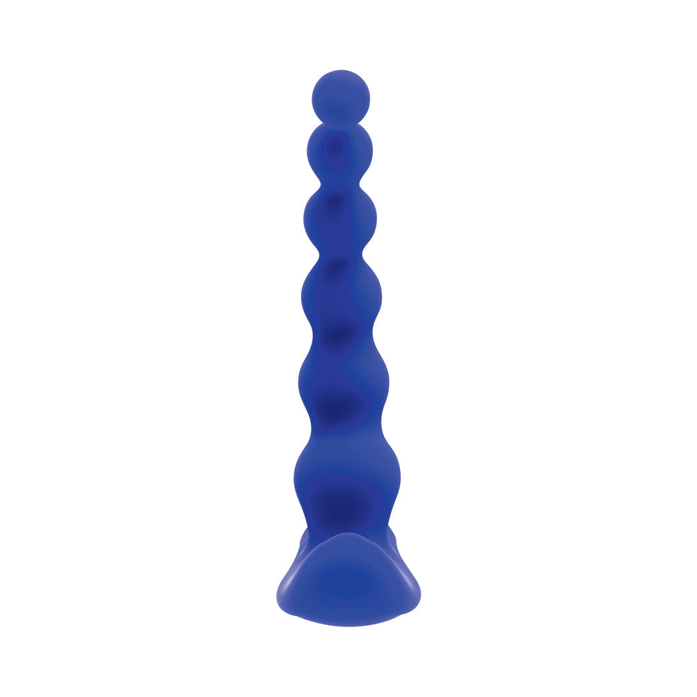 GX Beaded Pleasure Probe Vibrator Blue