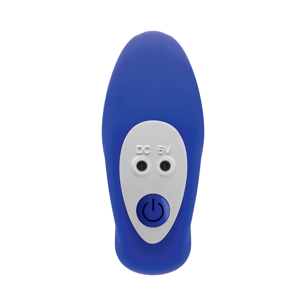 GX Beaded Pleasure Probe Vibrator Blue