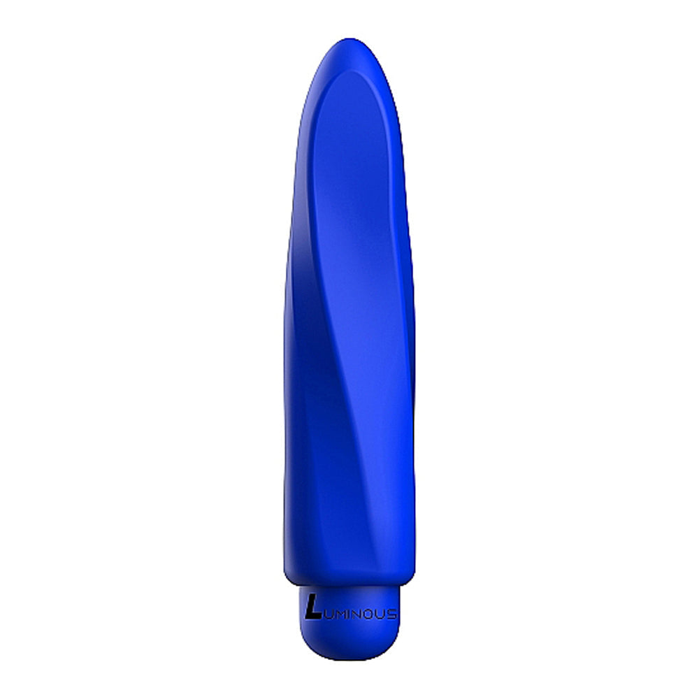 Luminous Myra 10-Speed Bullet Vibrator With Silicone Sleeve Royal Blue