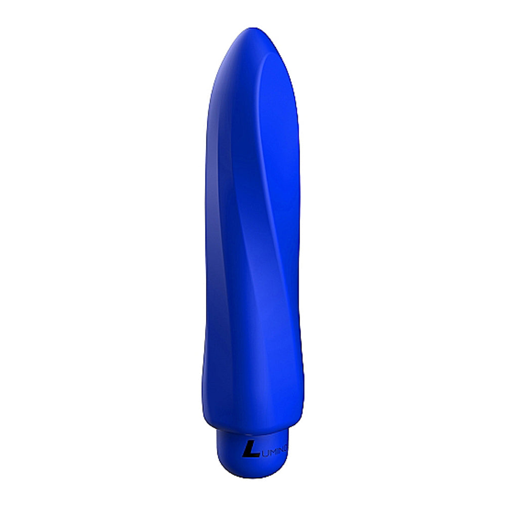 Luminous Myra 10-Speed Bullet Vibrator With Silicone Sleeve Royal Blue