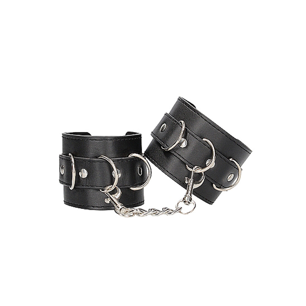 Ouch B&W BondLeather WristAnkle Cuff Blk