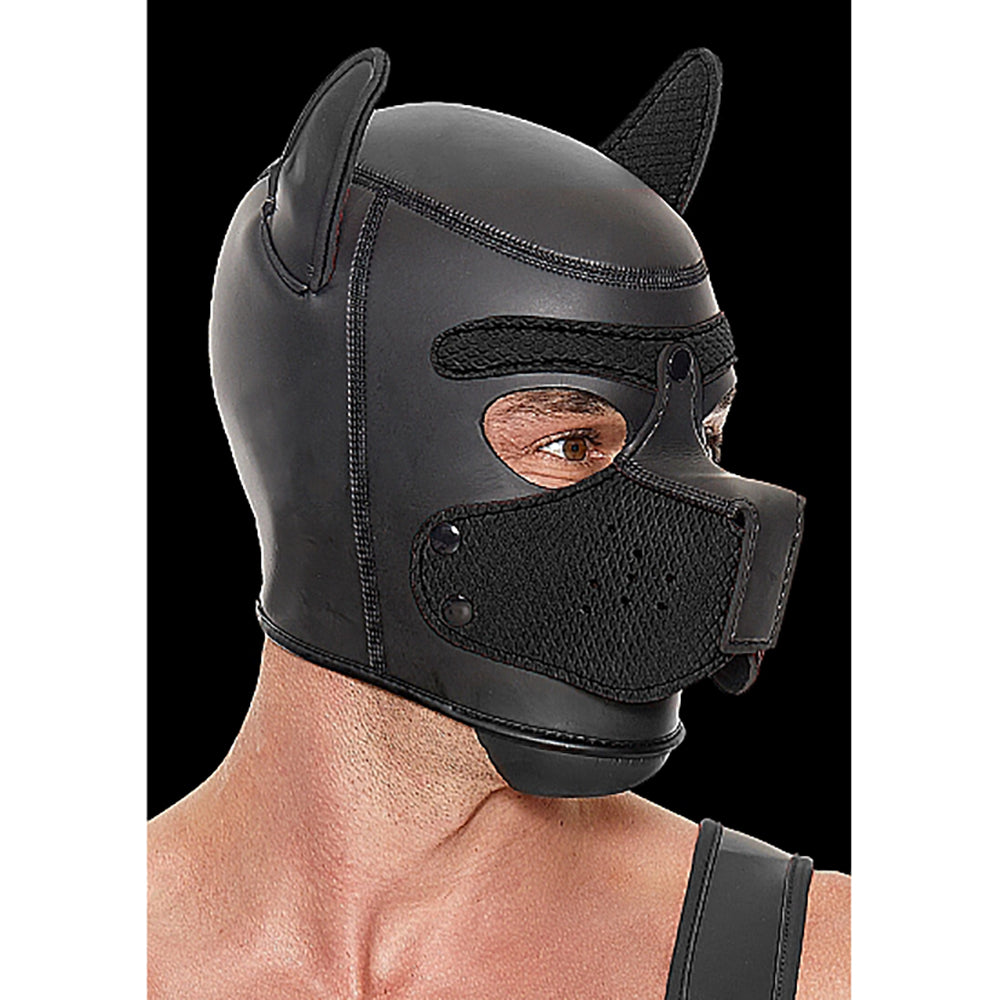 Ouch Puppy Play Neoprene Puppy Hood Blk