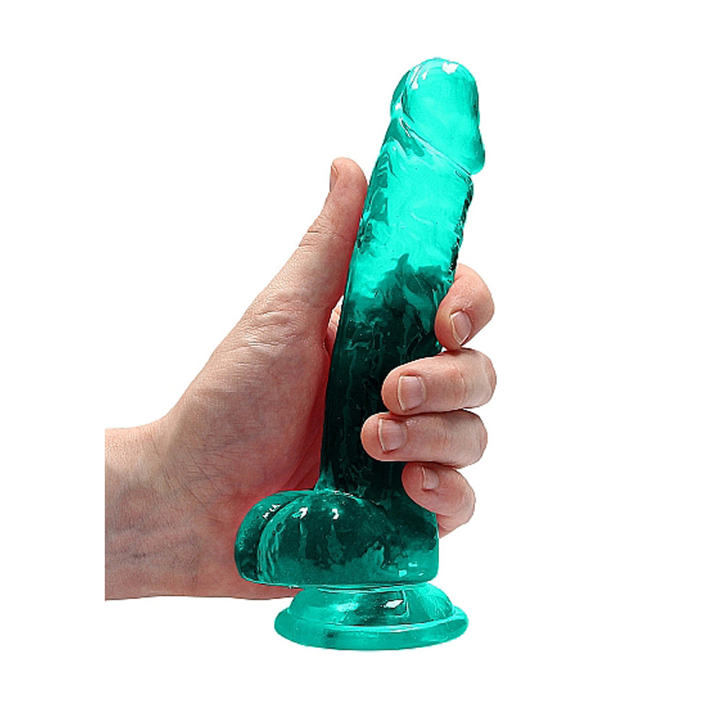 RealRock CC 7in Dildo WBalls&Suction Tur