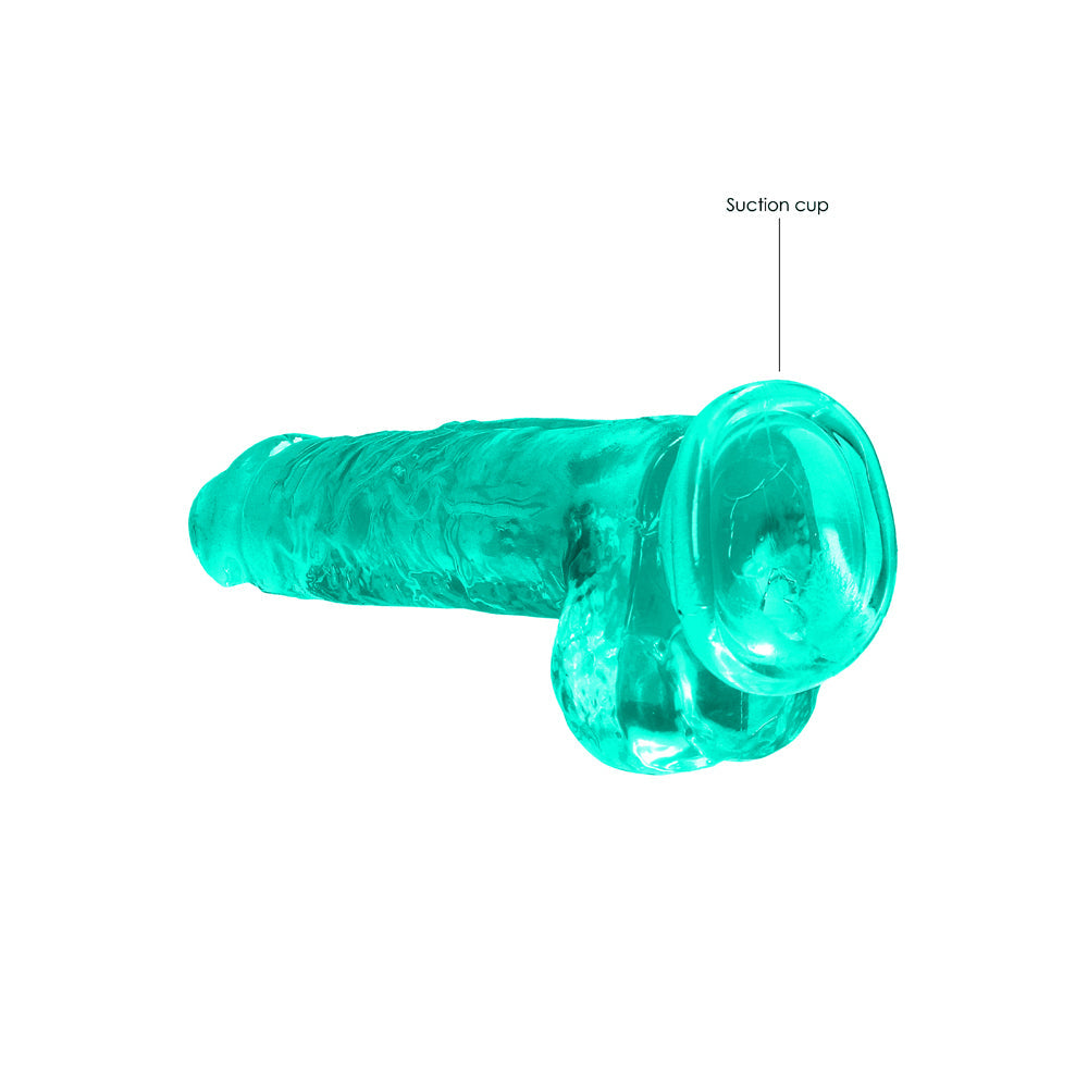 RealRock CC 8in Dildo WBalls&Suction Tur