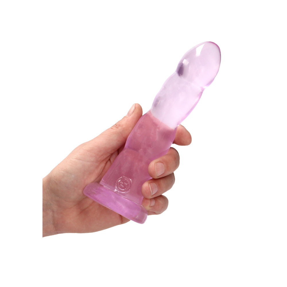 RealRock CC 7in Twist Dildo WSuction Pnk