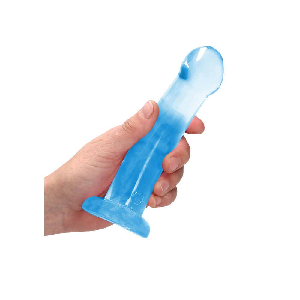 RealRock CC 7in Dildo W/Suction Cup Blue