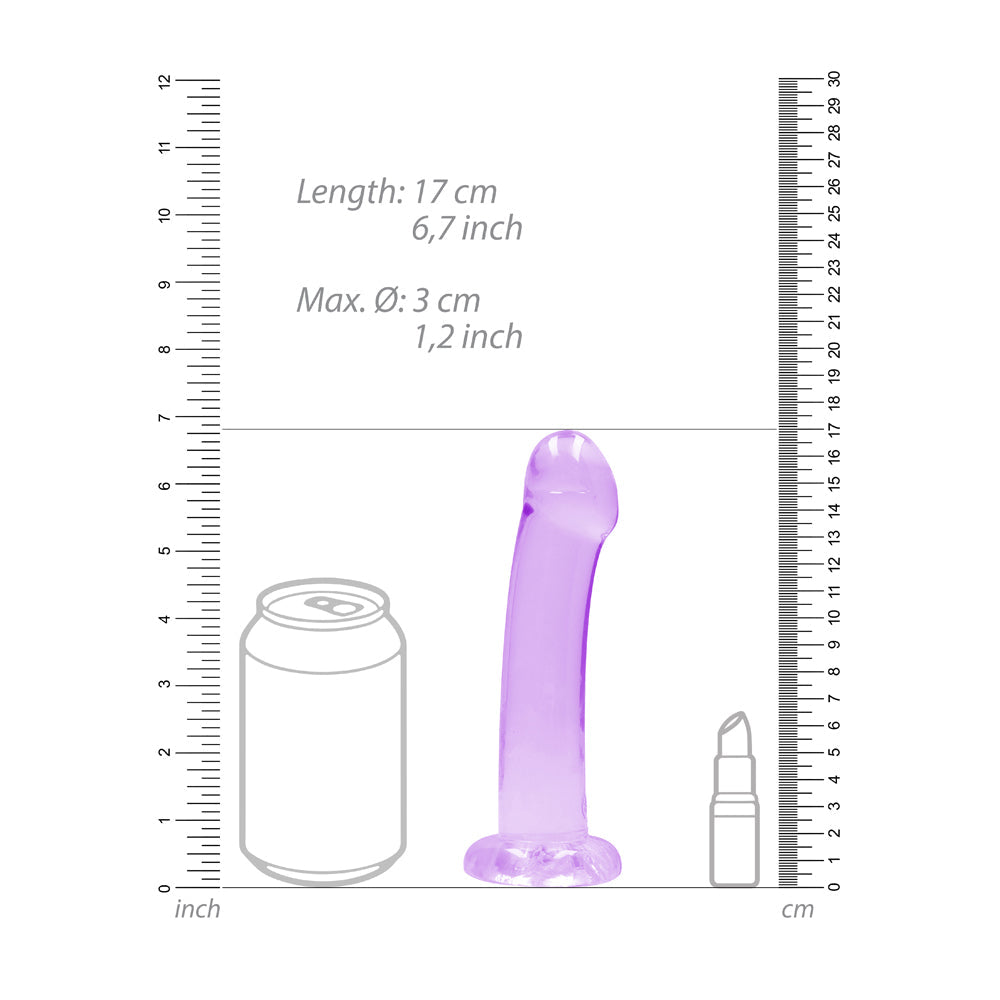 RealRock CC 7in Dildo W/Suction Cup Pur