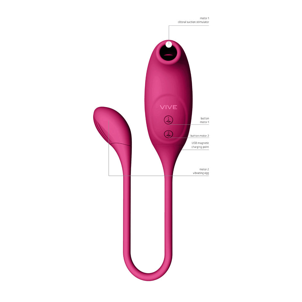 Huevo vibrador Air Wave rosa VIVE QUINO