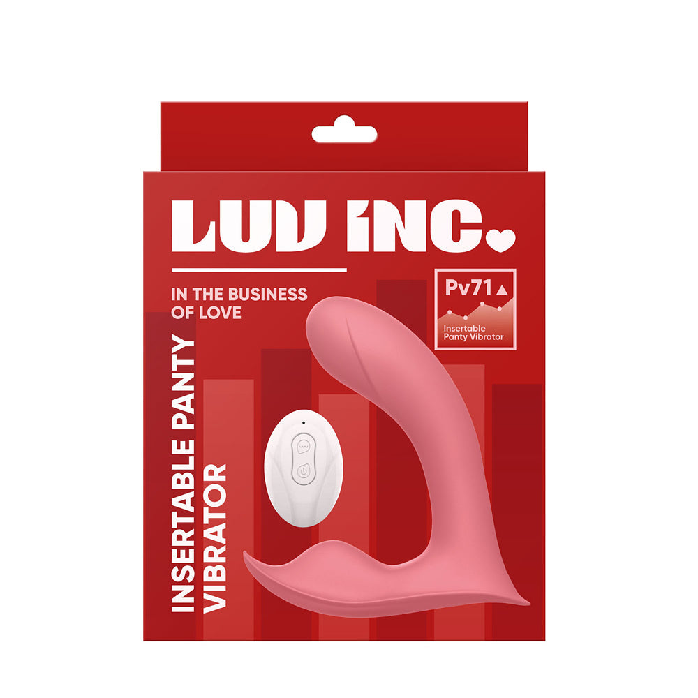 Luv Inc Pv71 Insertable Panty Vibrator Coral