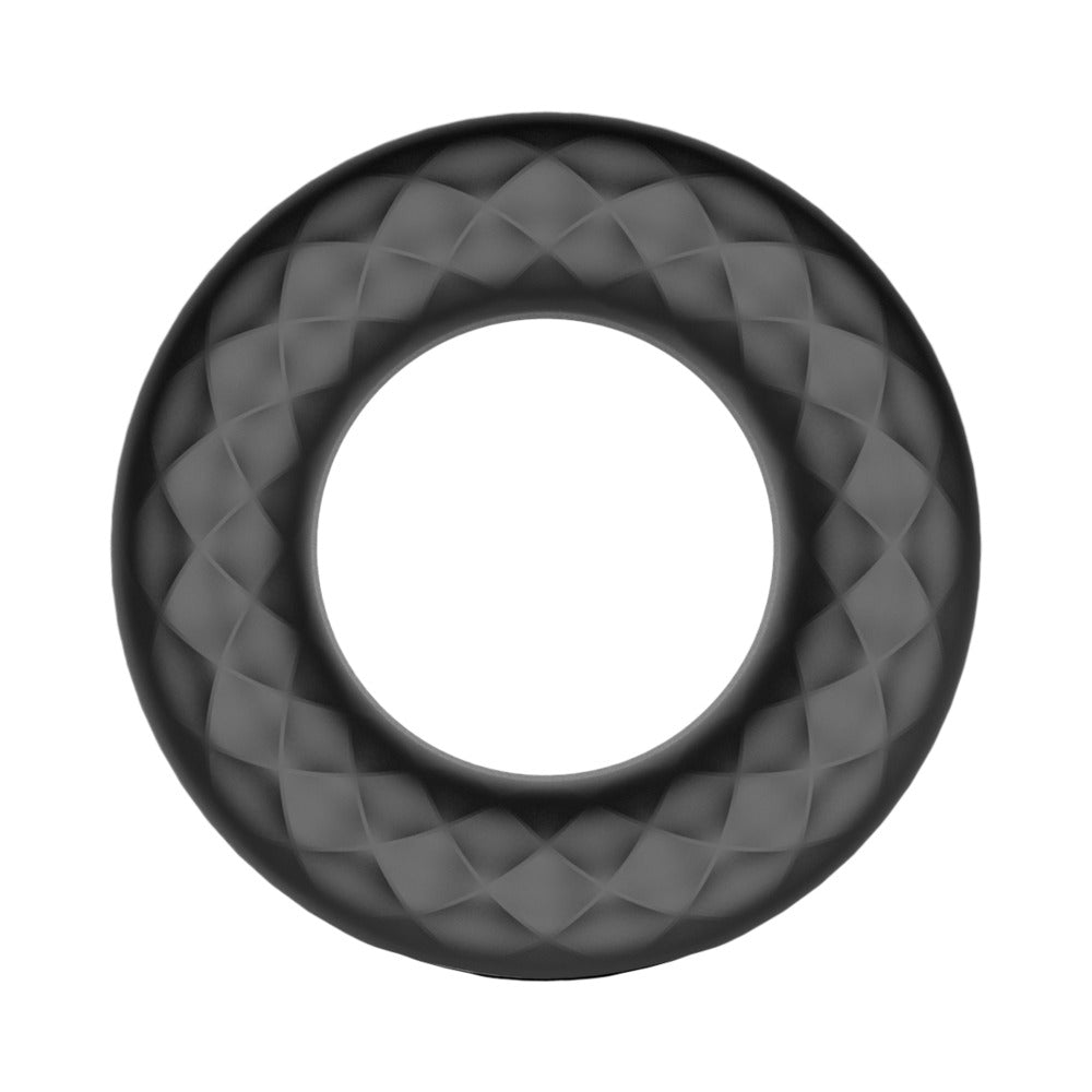 Forto F-15 Rechargeable Silicone Vibrating Cockring Black