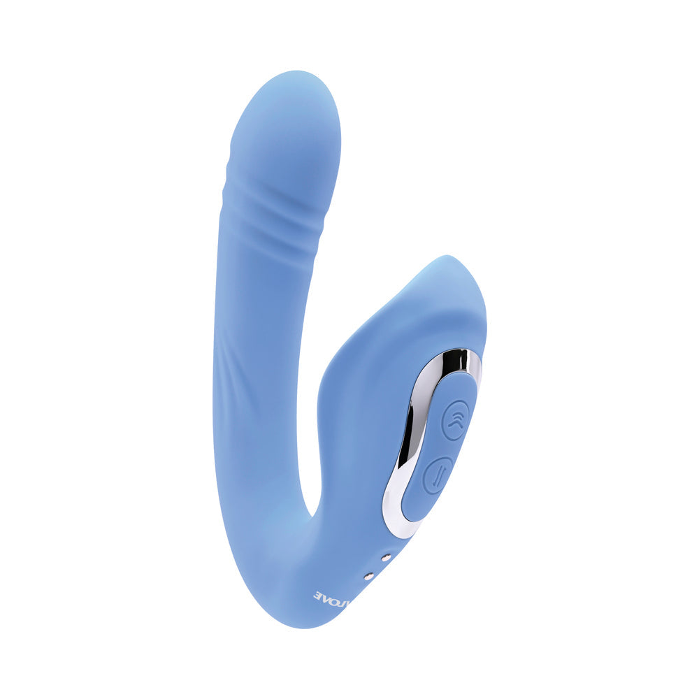 Evolved Tap & Thrust Dual Stimulator Blu