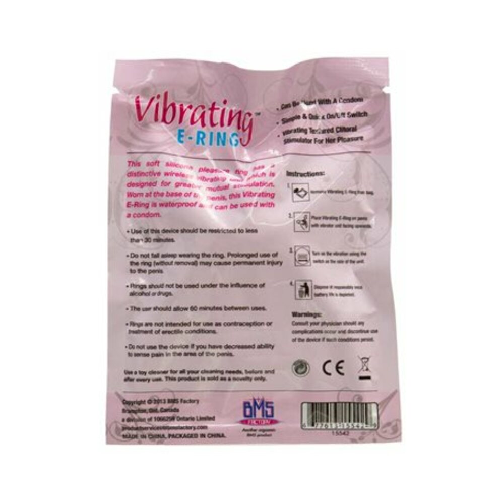 Powerbullet Vibrating Cockring Butterfly Pink