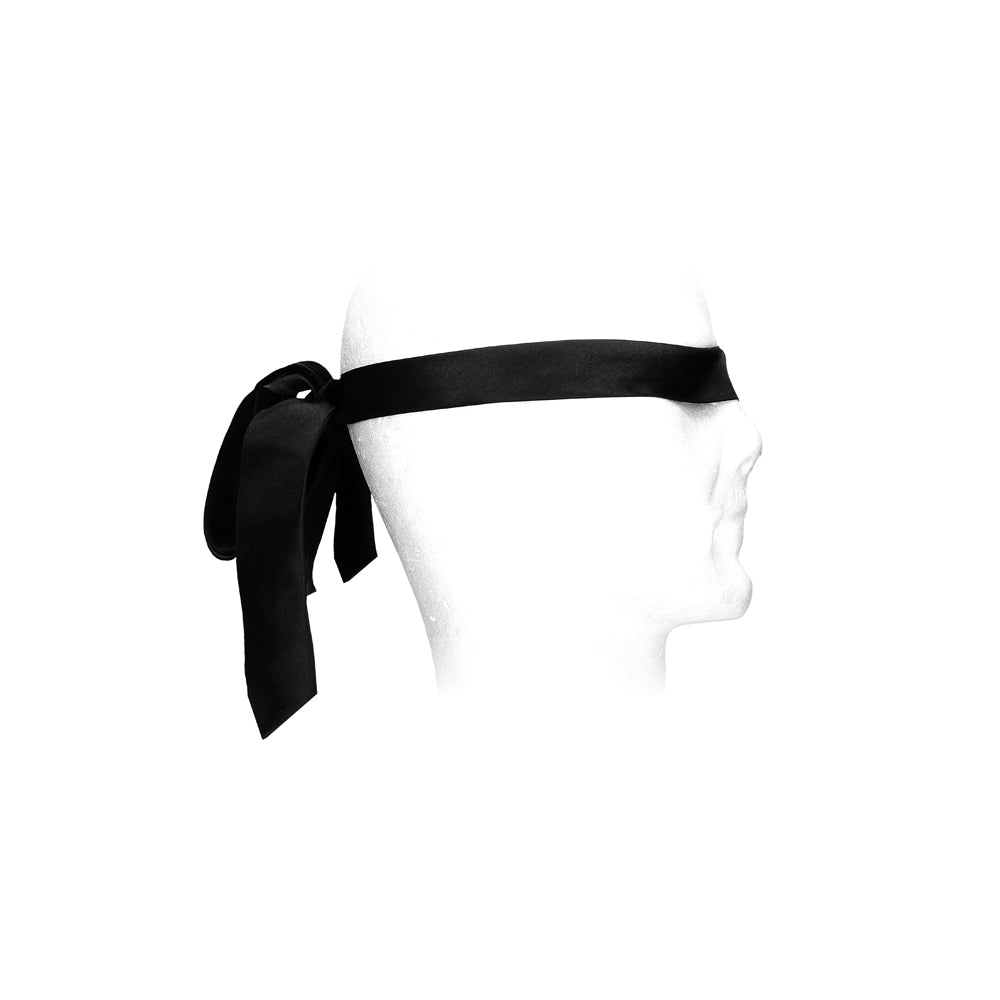 Ouch B&W Satin Bondage Tie Black