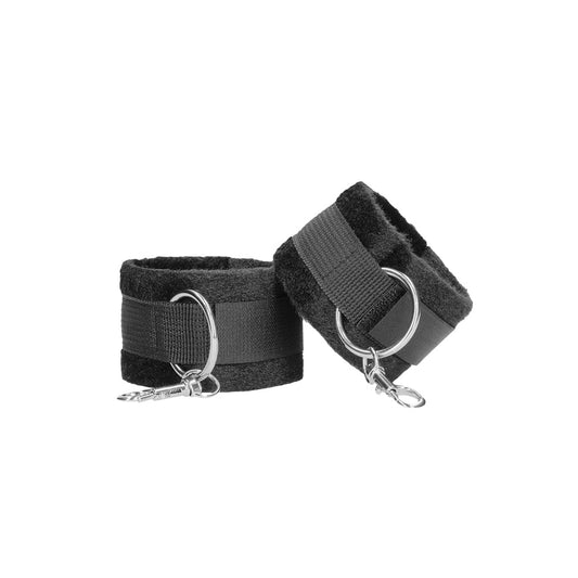 Ouch B&W Velcro Wrist or Ankle Cuffs Blk