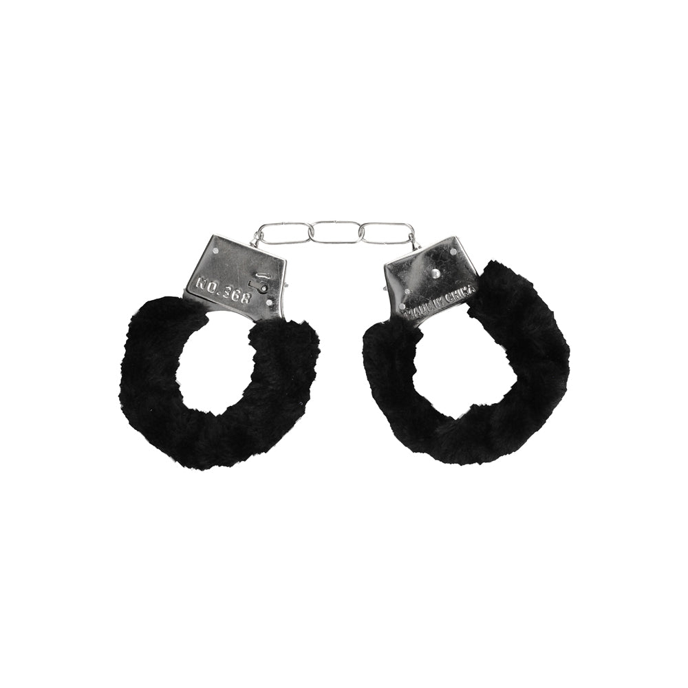 Ouch B&W Pleasure Furry Handcuffs QR