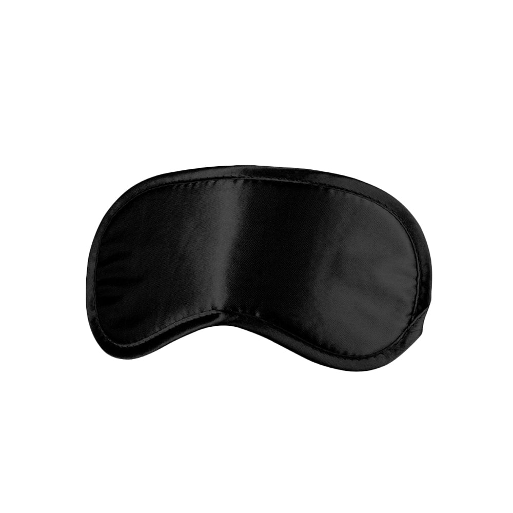 Ouch B&W Satin Eye Mask Blindfold Black