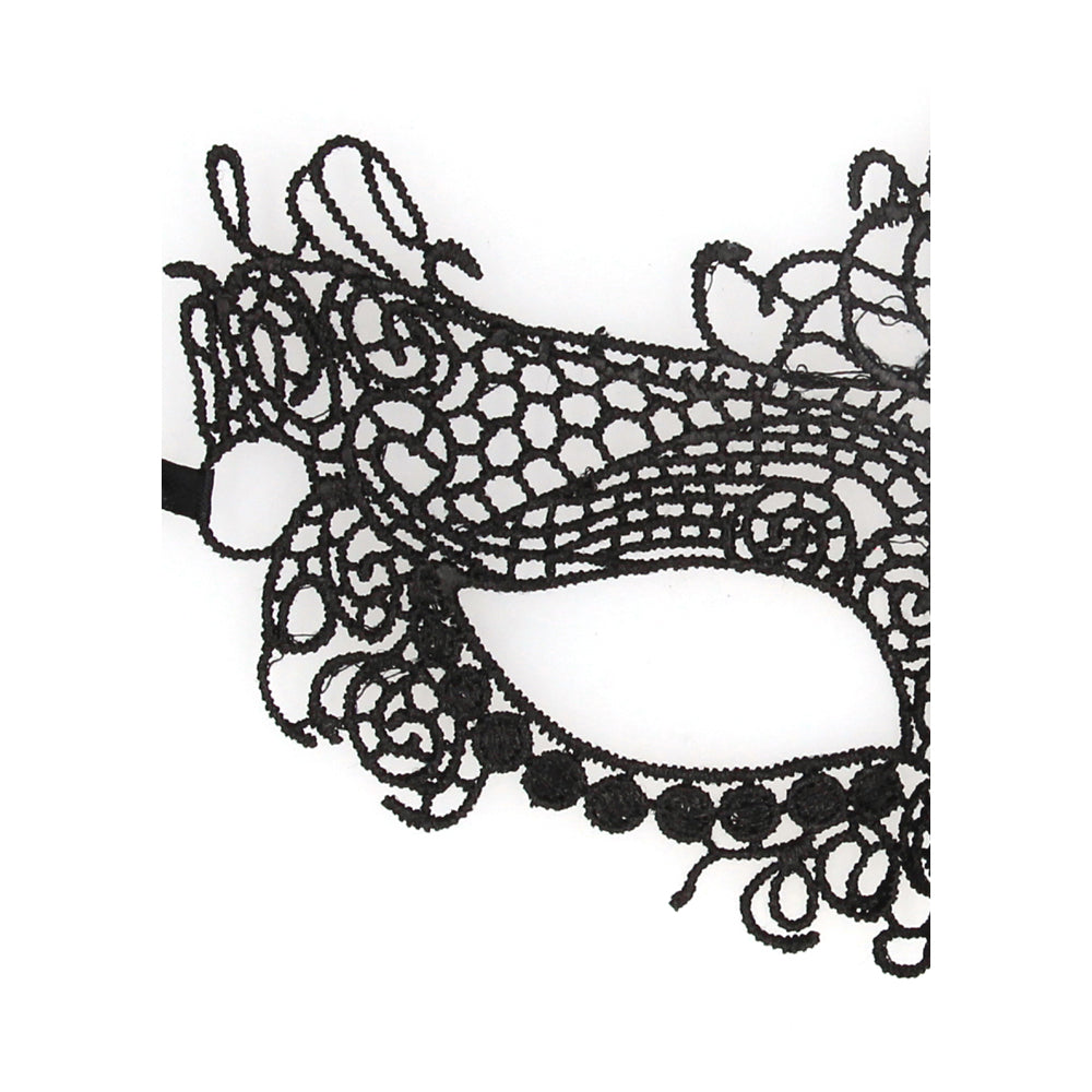 Ouch B&W Queen Lace Eye Mask Black