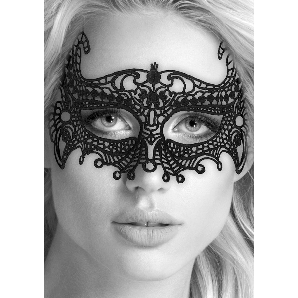 Ouch B&W Empress Lace Eye Mask Black