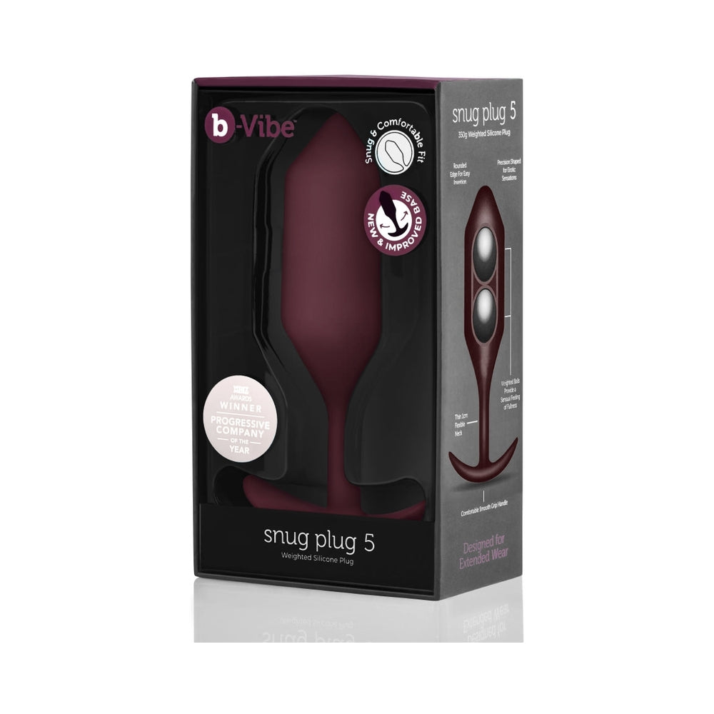 b-Vibe Snug Plug 5 Dark Red