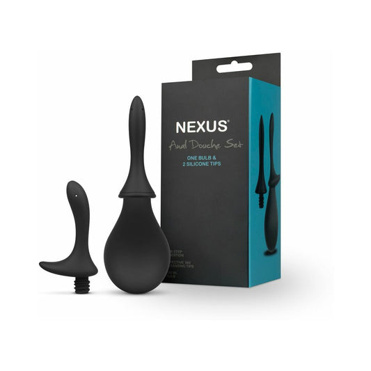 Nexus Anal Douche Set Silicone Black 