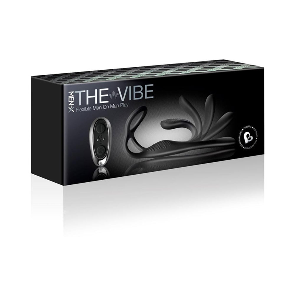 The-Vibe C-Ring and P-Spot Stimulator Black