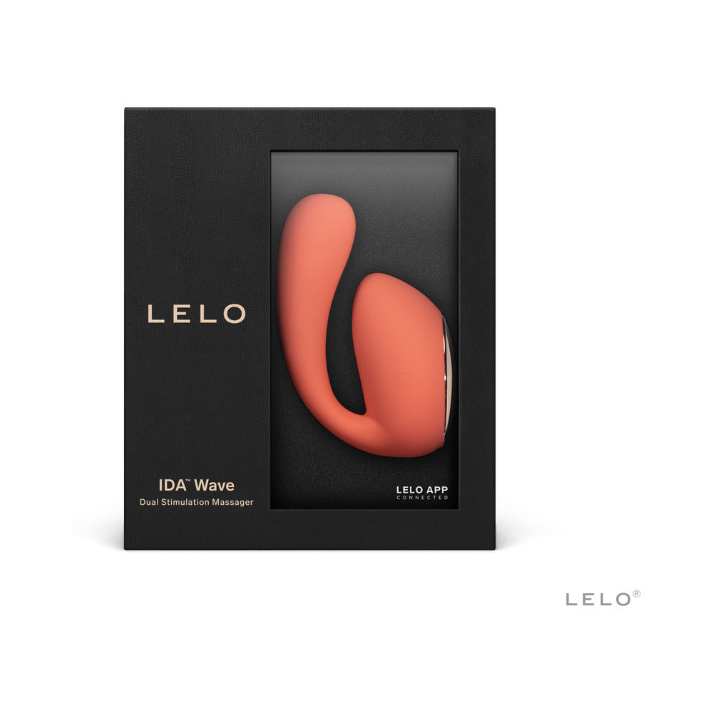 Estimulador dual LELO IDA WAVE Coral Rojo