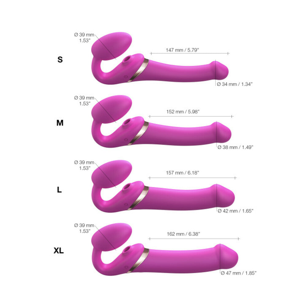 Strap-On-Me MultiOrgsmBendStrapOn Pnk XL