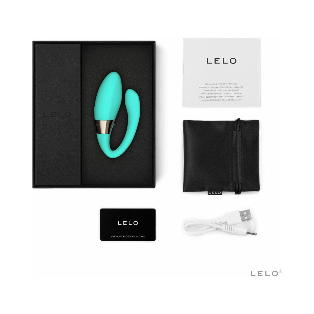 LELO TIANI HARMONY Rechargeable Dual Stimulation Couples Vibrator Aqua