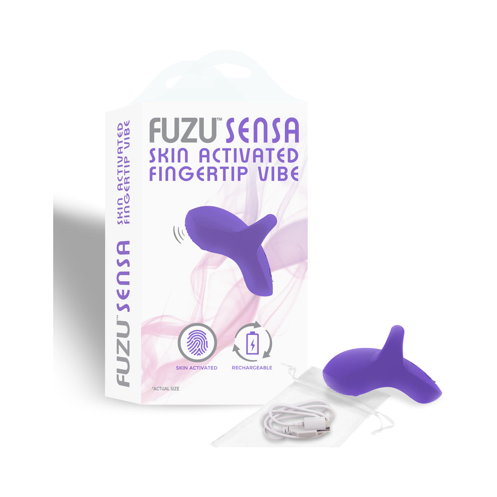 Fuzu Sensa Rechargeable Skin-Activated Fingertip Vibe Purple