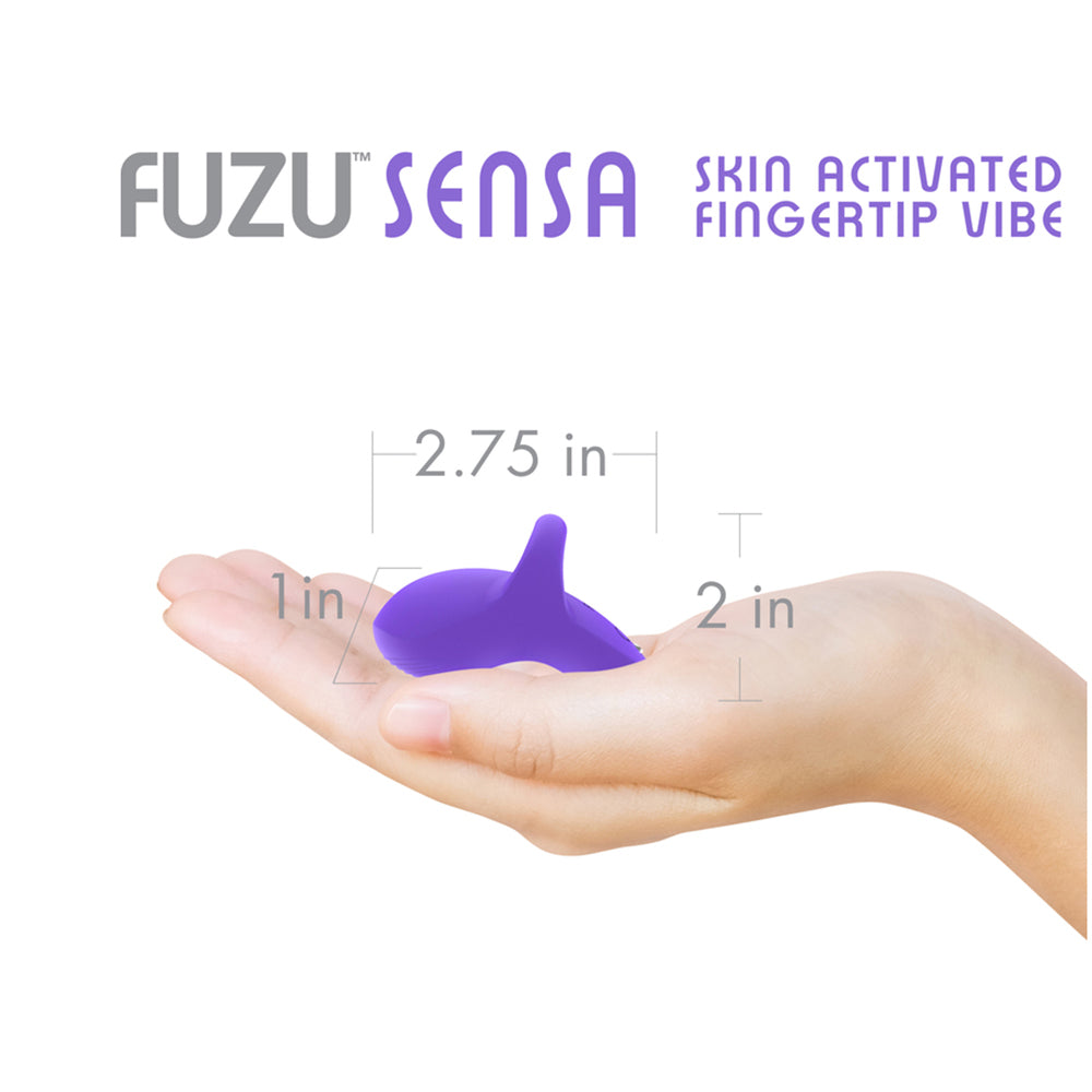 Vibrador con punta de dedo activado por la piel Fuzu Pur