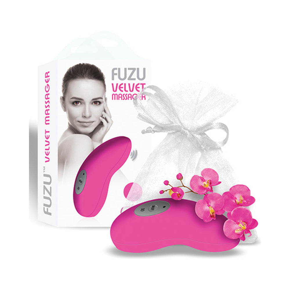 Fuzu Vibrating Palm Massager Neon Pink