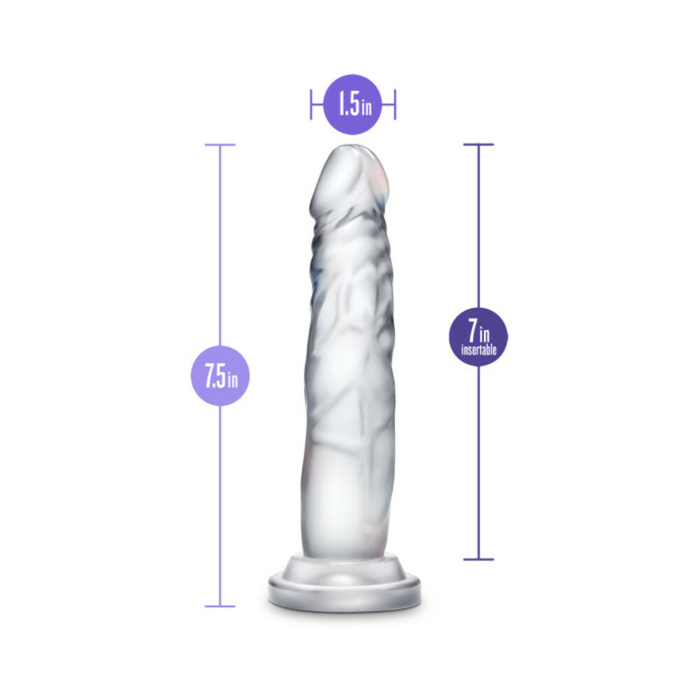 B Yours Diamond Crystal 7in Dildo Clear