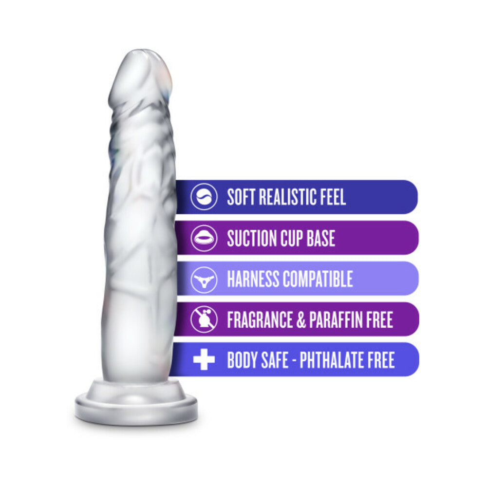 B Yours Diamond Crystal 7in Dildo Clear