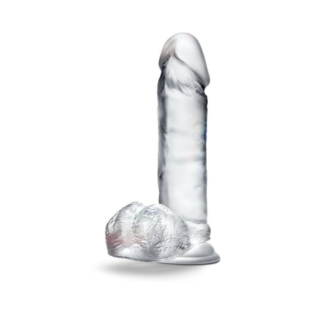 B Yours Diamond Glimmer 8in Dildo Clear