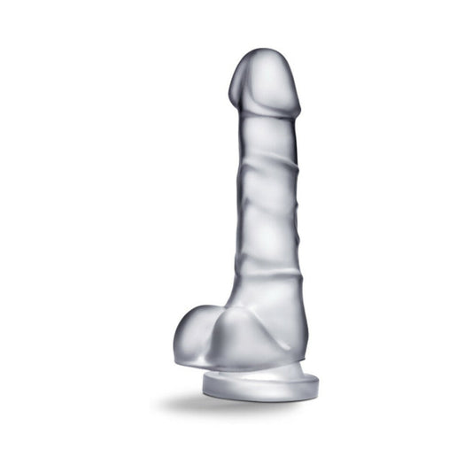 B Yours Diamond Quartz 7in Dildo Clear