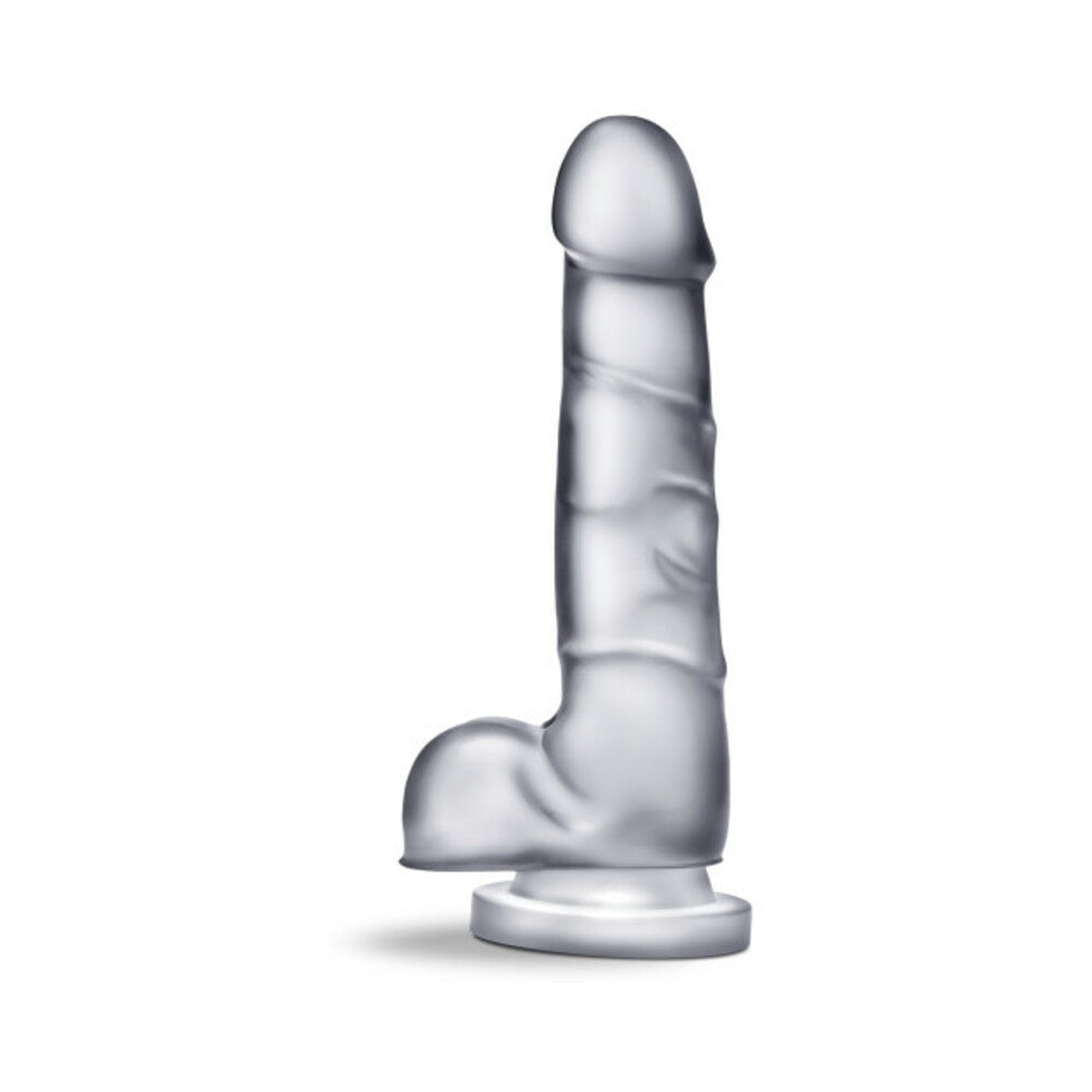 B Yours Diamond Quartz 7in Dildo Clear