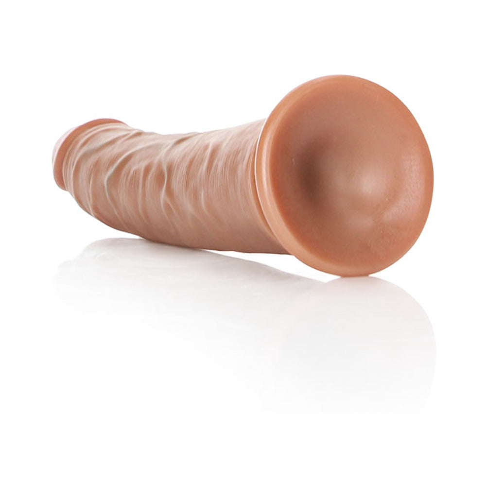 RealRock Realistic 7 in. Slim Dildo With Suction Cup Tan