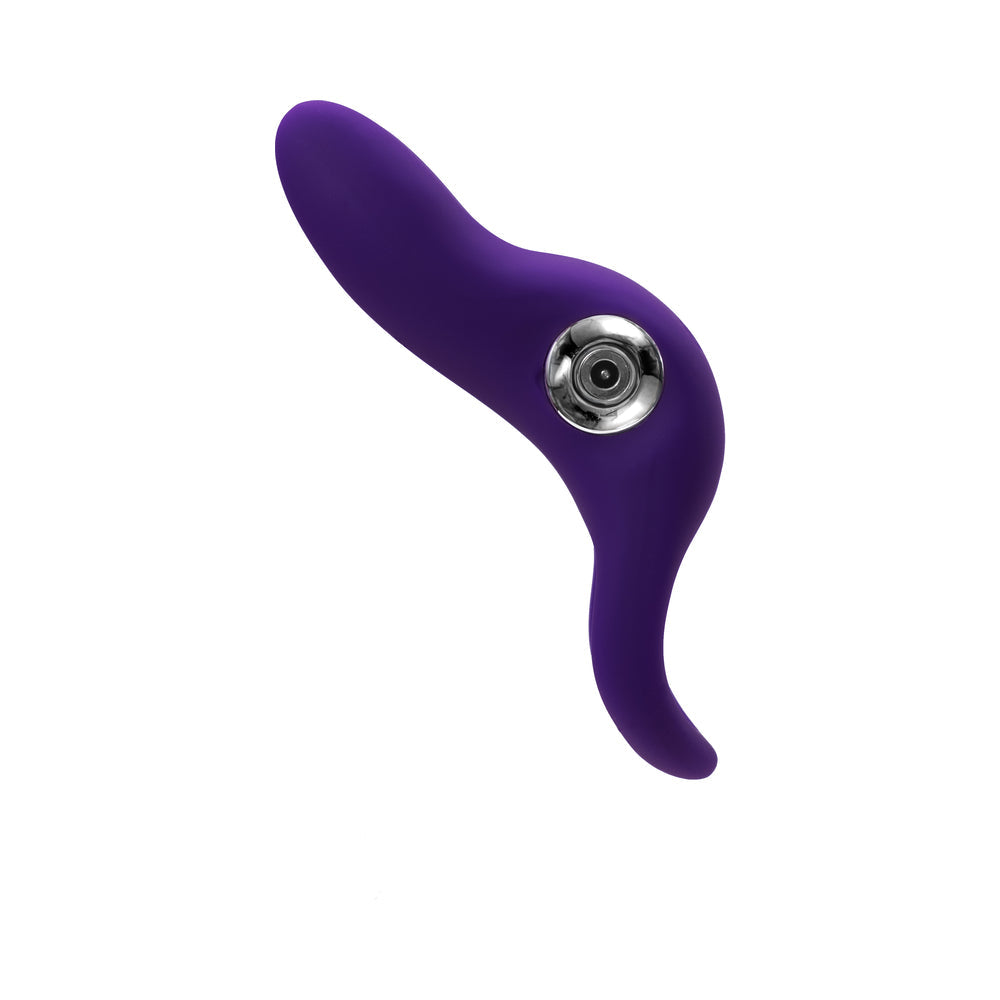 Anillo vibrador recargable Vedo Sexy Bunny en color morado oscuro