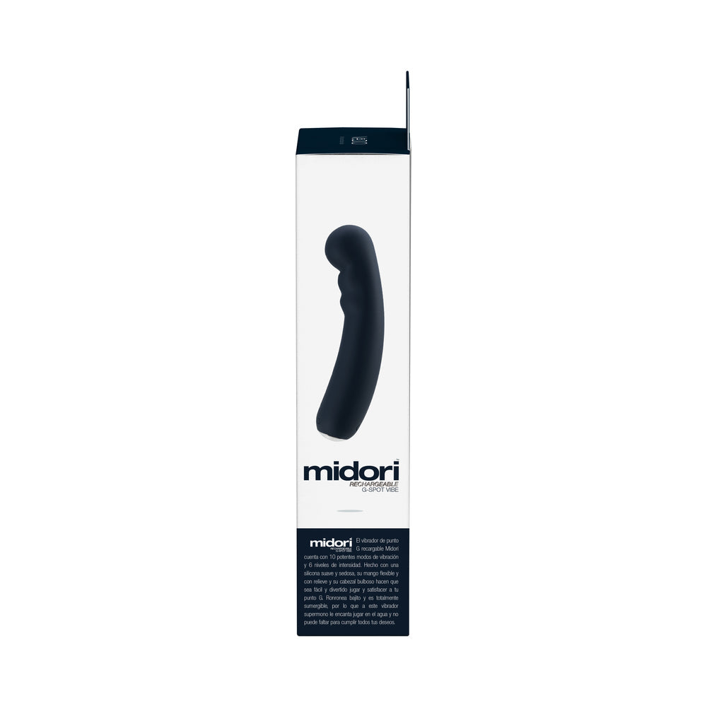 Vibrador para punto G recargable Vedo Midori, color negro