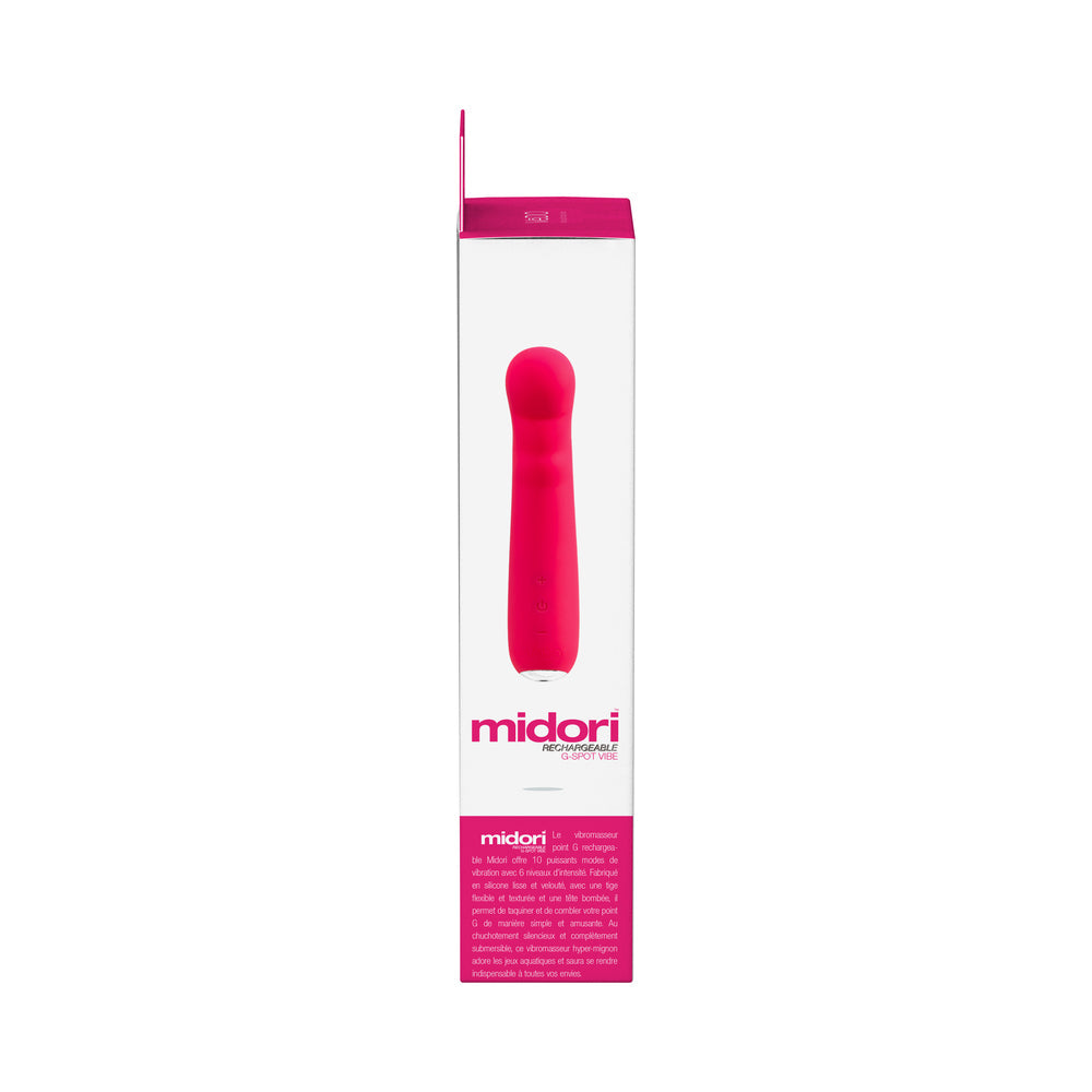 Vibrador para punto G recargable Vedo Midori, color rosa