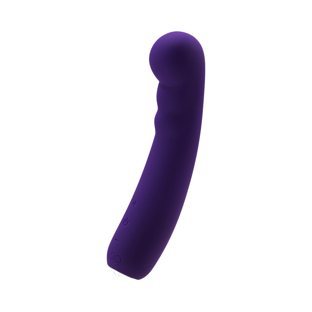 Vibrador para punto G Recharge de Vedo Midori, de piel sintética profunda