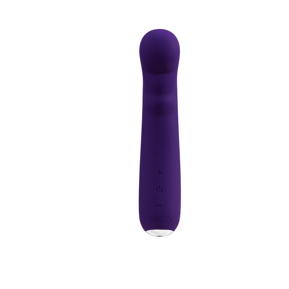 Vibrador para punto G Recharge de Vedo Midori, de piel sintética profunda