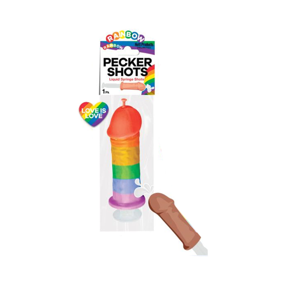 Pecker Shot Syringe Rainbow 