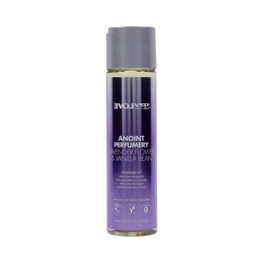 Evolved Anoint Perfumery Lavender Flower & Vanilla Bean Massage Oil 4 oz.