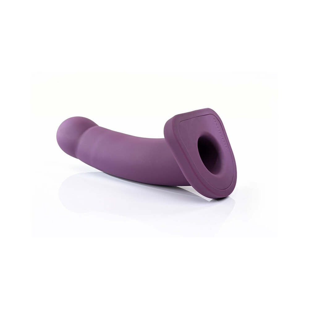 SS Merge Banx 8in Hollow Dildo Plum