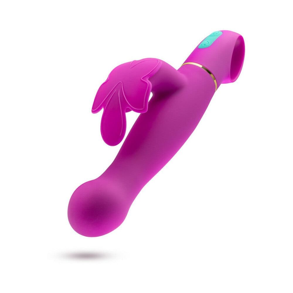 Aria Naughty AF Dual Stim Vibrator Plum