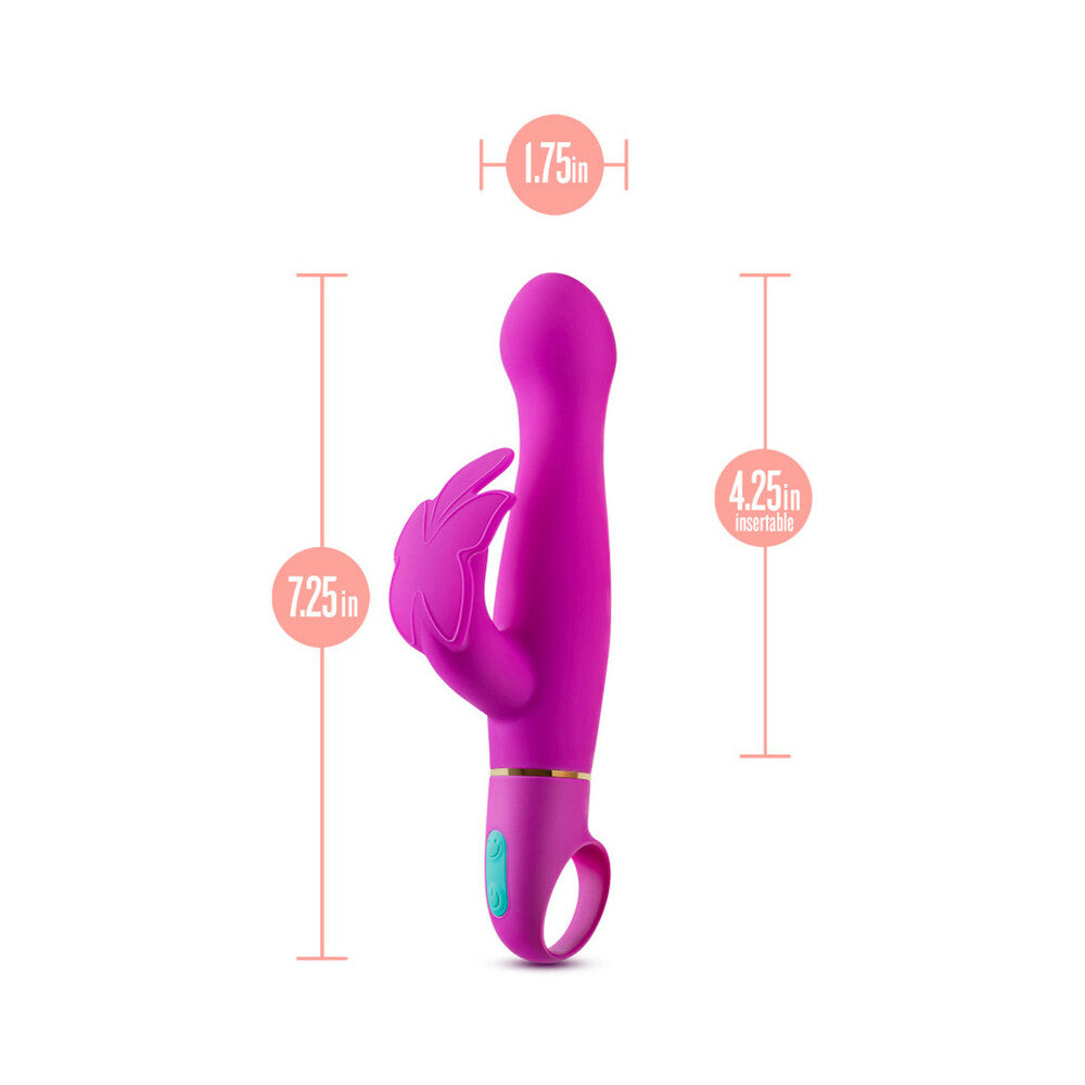 Aria Naughty AF Dual Stim Vibrator Plum